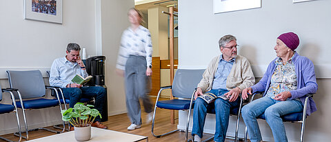 Wartezimmer der Onkologischen Schwerpunktpraxis Darmstadt